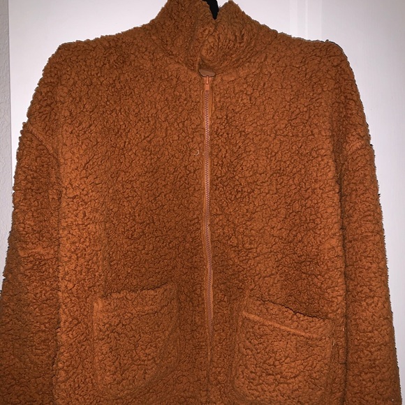 Fuzzy Rust Jacket - Picture 2 of 2